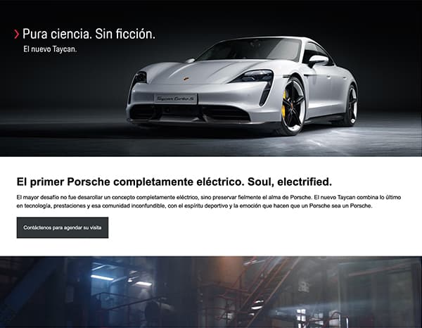 Porsche Latin America Dealer Landing Pages 3