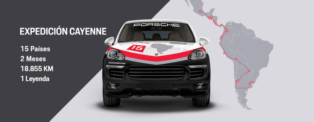 Porsche Expedition Cayenne website