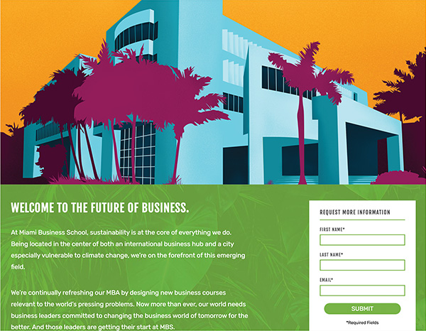 University of Miami Graduate Business School DEAN - website